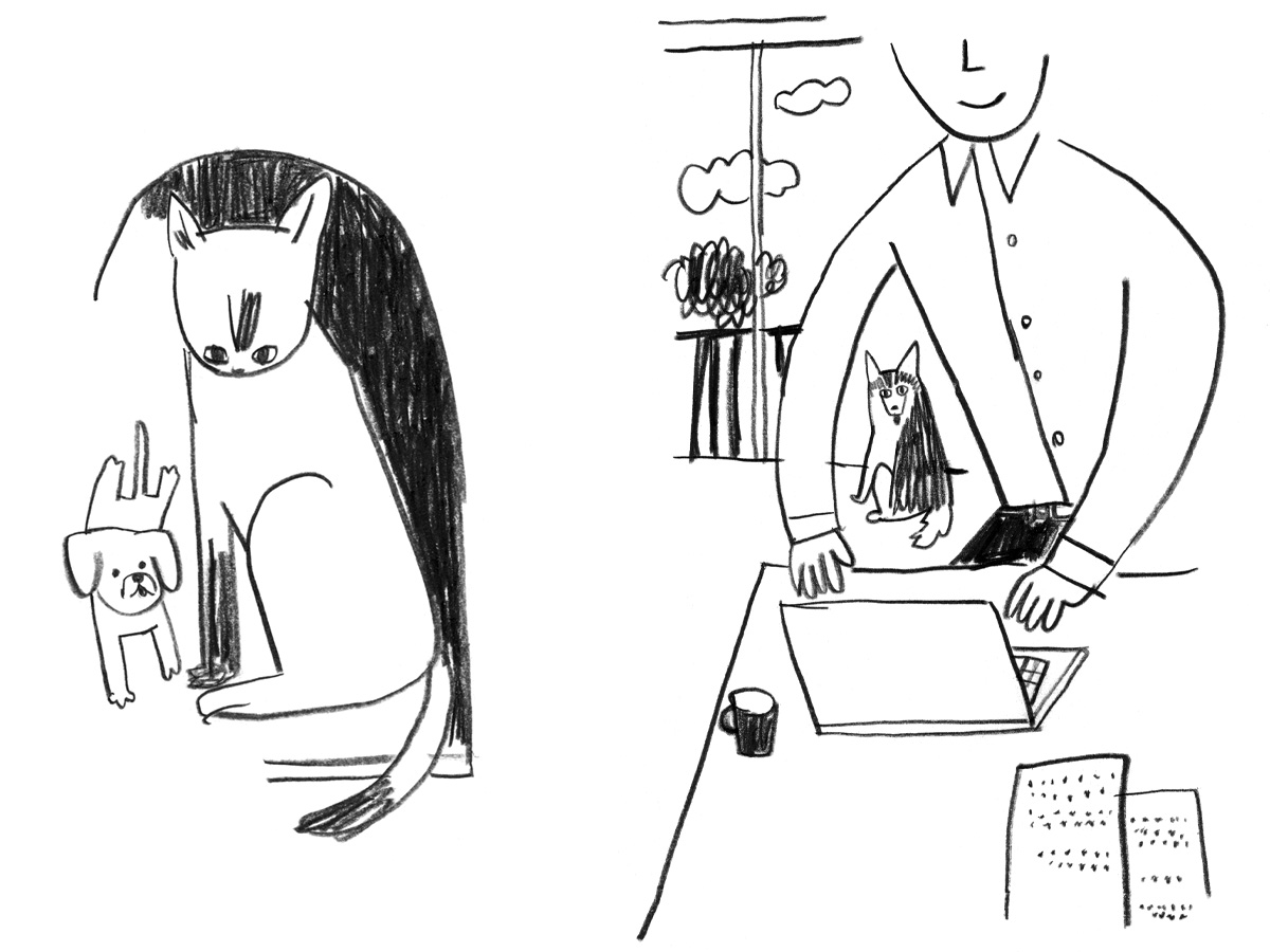 愛犬幸福論イラスト