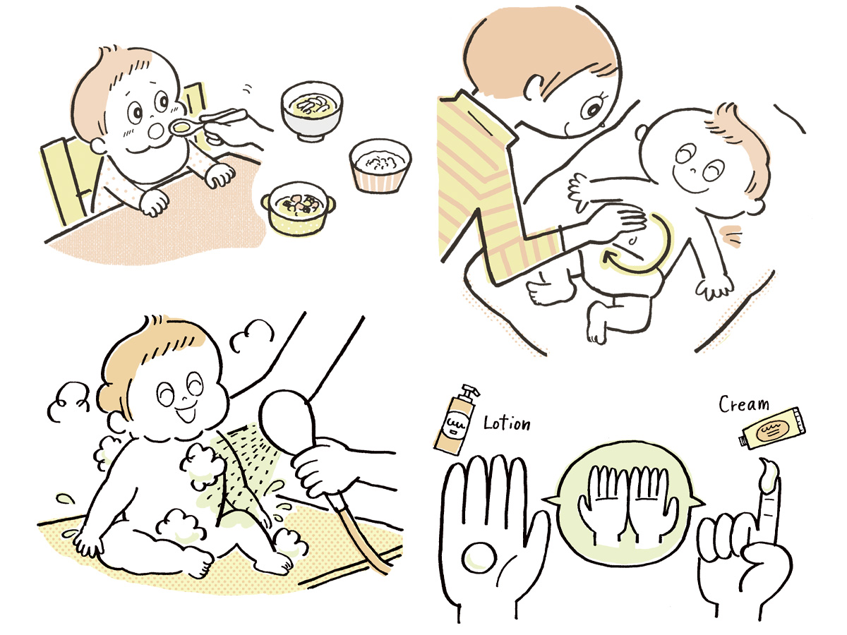 赤ちゃんからだ健康連載イラスト